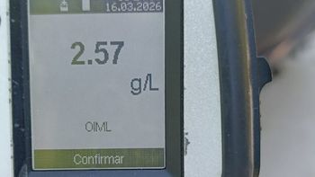 Un motociclista dio positivo en test de alcoholemia con 2,46 g/l. Un motociclista dio positivo en test de alcoholemia con 2,46 g/l.