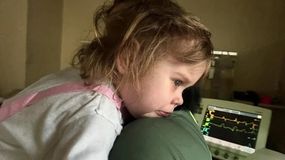Ekatherina es de Chubut, tiene 2 años y está internada en el Hospital Italiano de Buenos Aires.