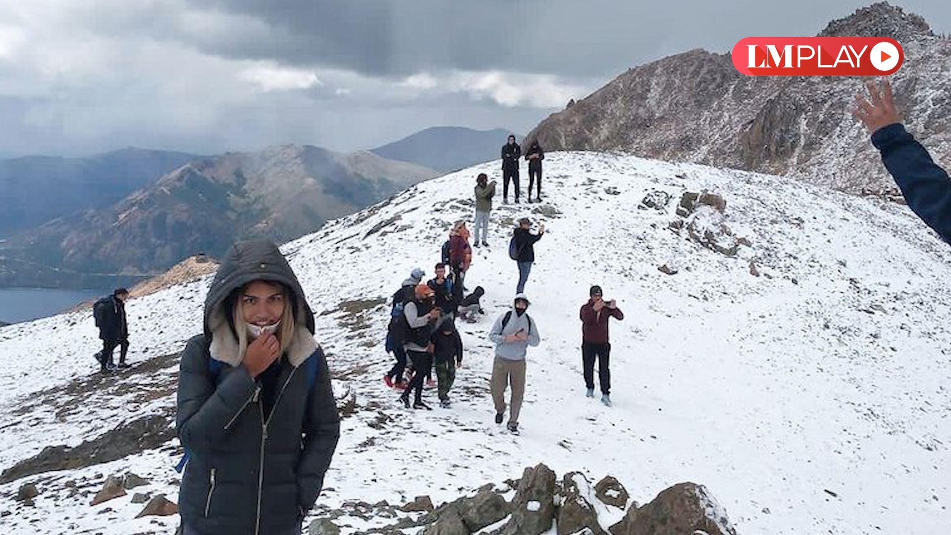 la nieve sorprendio a todos en el cerro chapelco