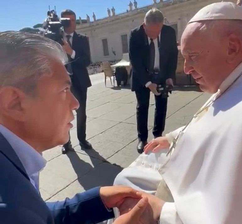 Rolando Figueroa volverá a reunirse con el Papa Francisco.