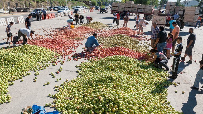 El año pasado los productores habían realizado una protesta similar.