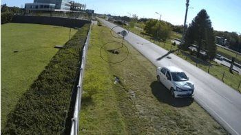 El automovilista huyó del lugar del hecho.