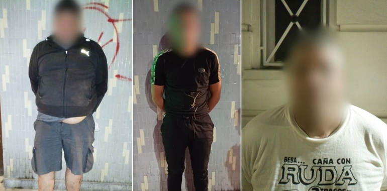 Los detenidos por el robo a la perfumería. Los detenidos por el robo a la perfumería.