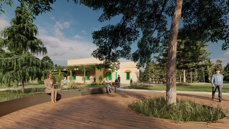 Rotonda en el predio de la Casa Museo. Rotonda en el predio de la Casa Museo.