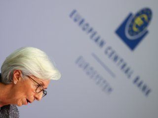 La presidenta del Banco Central Europeo (BCE), Christine Lagarde, se dirige a una conferencia de prensa sobre el resultado de la reunión del Consejo de Gobierno, Fráncfort, Alemania, 12 marzo 2020.