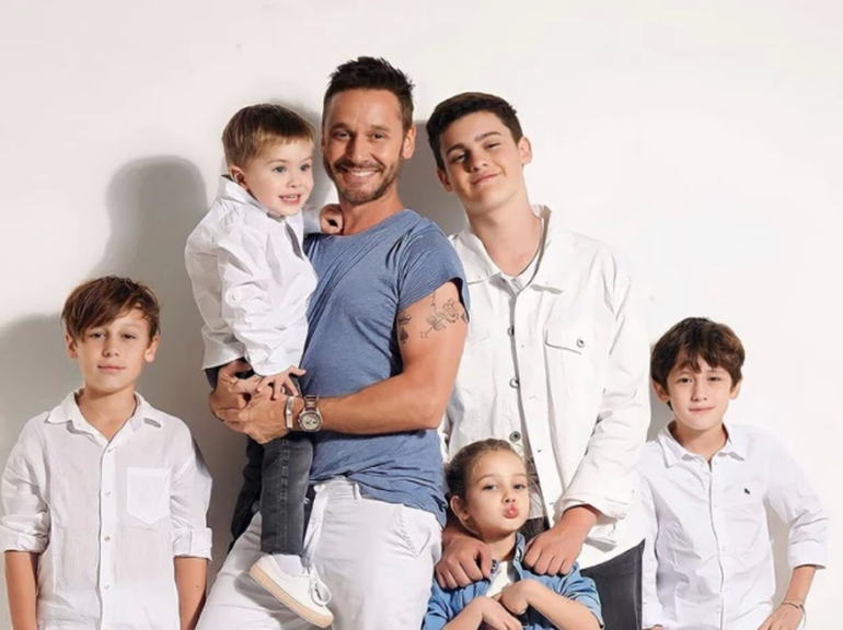 Benjamín Vicuña y sus hijos Benjamín Vicuña y sus hijos