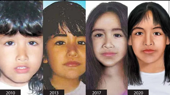 Se difundieron imágenes de cómo podría verse Sofía Herrera hoy. Se difundieron imágenes de cómo podría verse Sofía Herrera hoy.