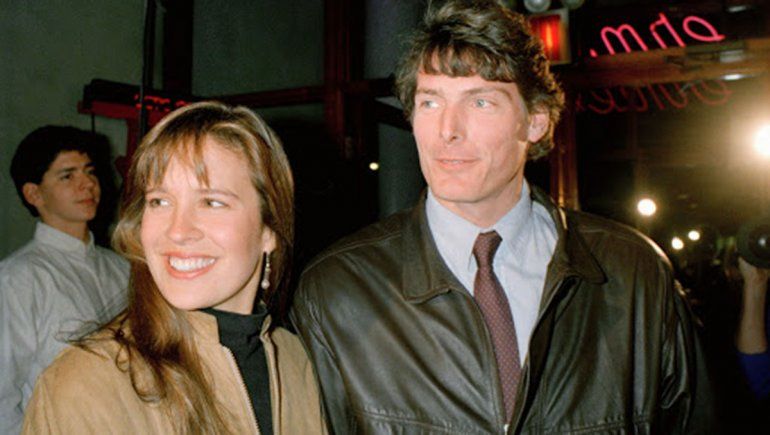 Reeve y Dana, el actor ya era una celebridad tras interpretar al superhéroe.