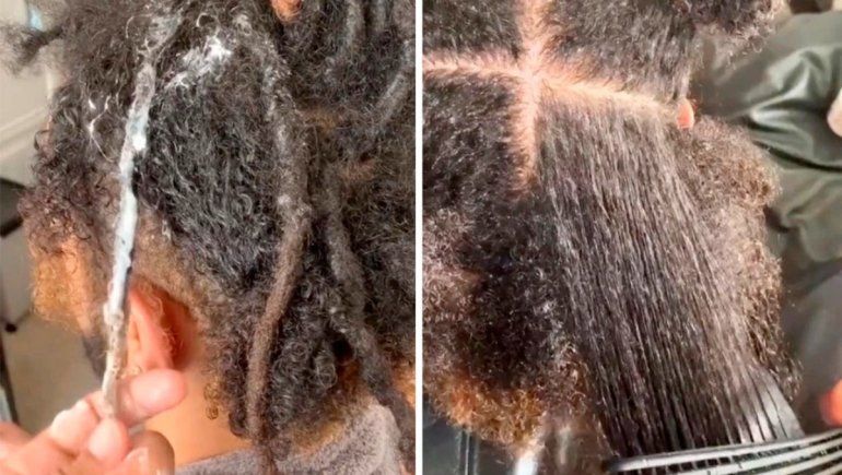 TikTok: joven tardó dos días en quitarle los dreadlocks a su novio rasta.