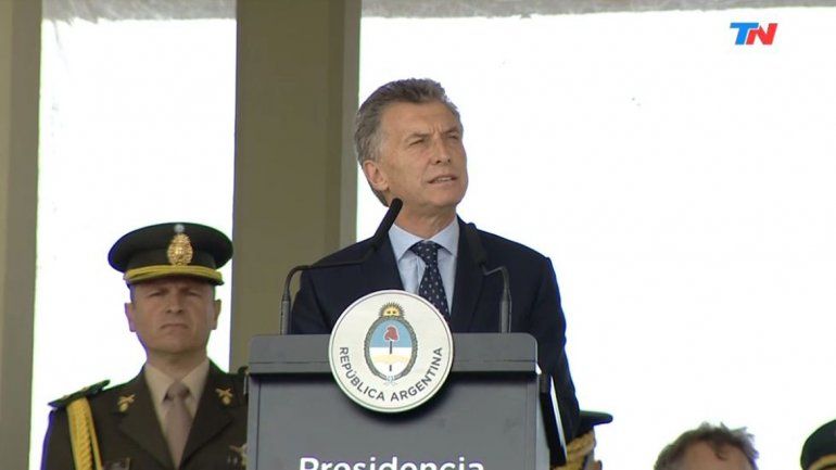 Macri estuvo en la conmemoración de los 208 años del Ejército.