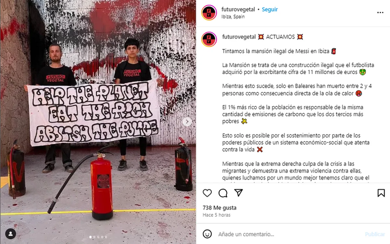 El ataque a la mansión de Lionel Messi en Ibiza. El ataque a la mansión de Lionel Messi en Ibiza.