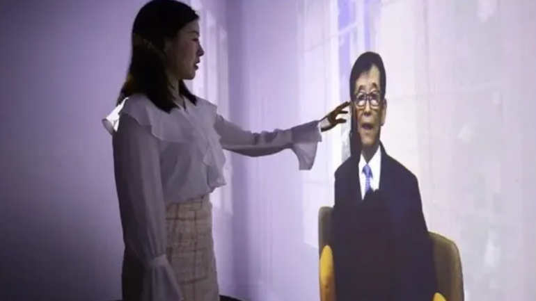 El avatar de un familiar realizado por la firma coreana Deepbrain AI.