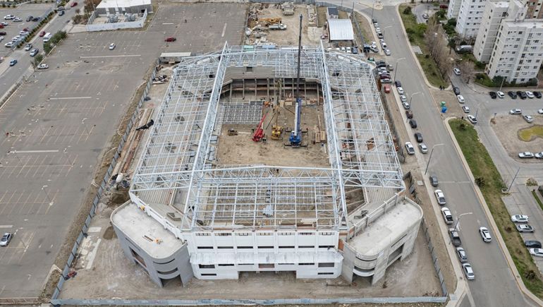 La construcción del estadio de Comodoro Rivadavia se inició con financiación del estado Nacional