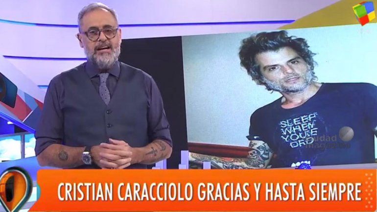 El conductor tuvo emotivas palabras para su compañero fallecido.