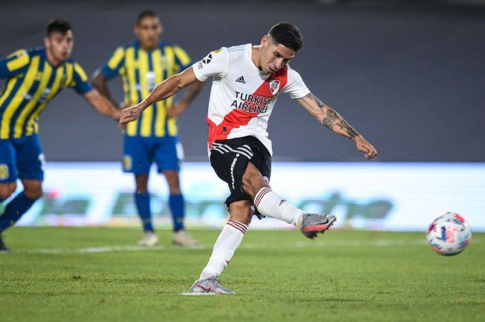 Gonzalo Montiel retomó los enrenamientos con River