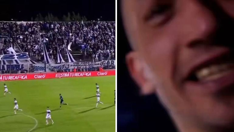 Un hincha agarró la cámara de una transmisión y se enfocó en medio del partido: el insólito video