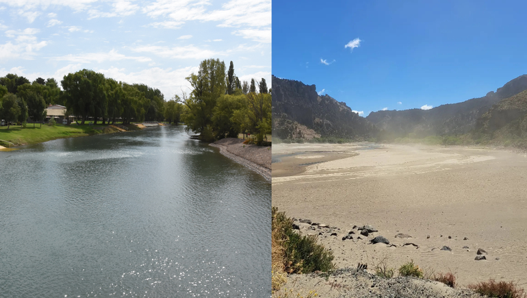 Contraste de la sequía: balnearios al tope y ríos que son arenales