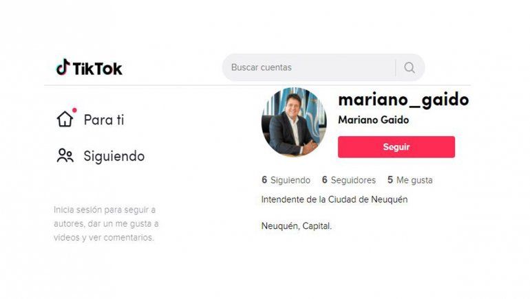 Gaido se sumó a Tik Tok: mirá el primer video del intendente