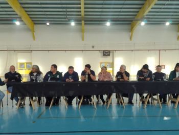 El anuncio del paro provincial del 21 de mayo en Tierra del Fuego, tras una reunion intersindical en la ciudad de Tolhuin.