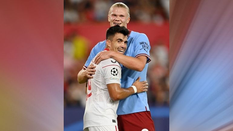 De las risas entre el Huevo y Haaland al enojo de Messi por el cambio