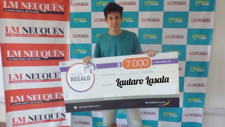 &nbsp;estudia en la plata y ganó con el alto check