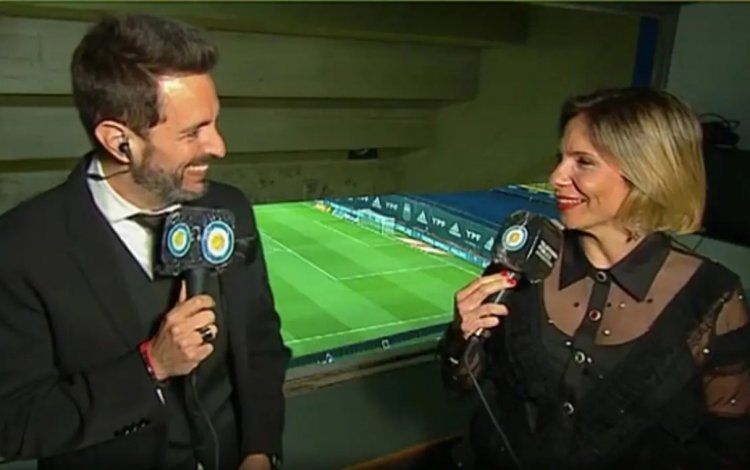 Angela Lerena junto al relator Pablo Giralt.