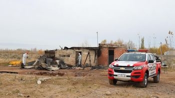 La casa donde se proujo el trágico incendio en Colonia Nueva Esperanza La casa donde se proujo el trágico incendio en Colonia Nueva Esperanza
