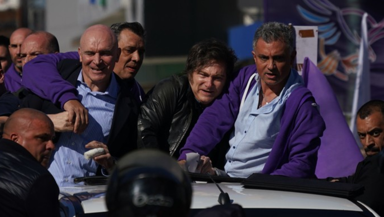 Tras el ataque con piedrazos a Javier Milei y su comitiva presidencial