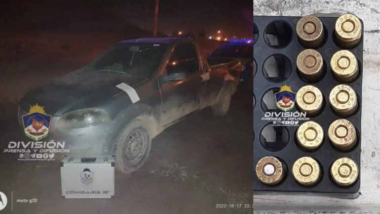 Atraparon a una pareja que manejaba armada en una camioneta robada