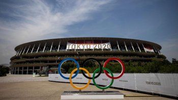 El estadio Olímpico donde se desarrollará la ceremonia inaugural de los Juegos Olímpicos de Japón. 