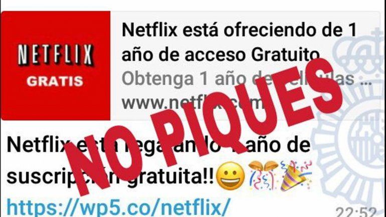 Advierten sobre una falsa promoción por WhatsApp: ofrece un año de Netflix gratis