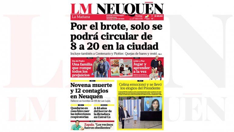 Repasá página por página la edición impresa de LMN