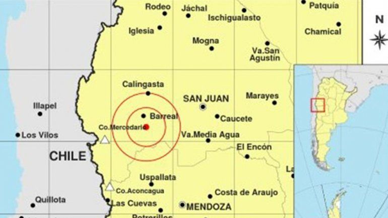 Fuerte sismo de 5,4 grados en San Juan