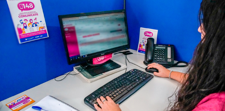 La Línea 148 brindó un informe con sus actuaciones en sus siete años de funcionamiento.