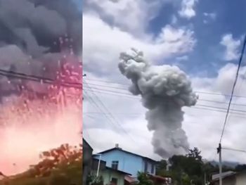 Una potente explosión en un depósito para minería arrasó una aldea de Birmania. Una potente explosión en un depósito para minería arrasó una aldea de Birmania.