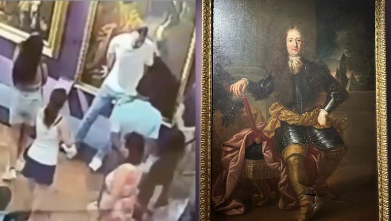 La obra dañada es un retrato de Ferdinando de’ Medici