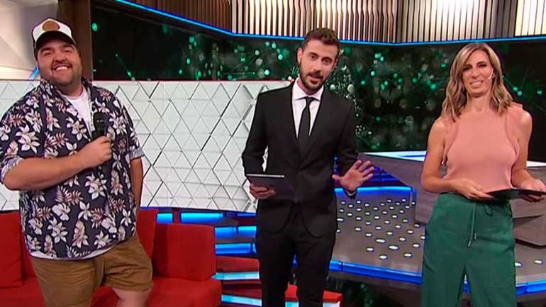 Darío Barassi visitó Telenoche y jugó a ser periodista