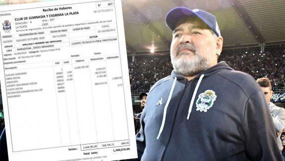 Se conoció cuánto cobraba Maradona por ser DT de Gimnasia
