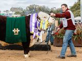 Gabriel Jaca junto al Reservado Gran Campeón Hereford de La Txapela en la pista de Palermo. Gabriel Jaca junto al Reservado Gran Campeón Hereford de La Txapela en la pista de Palermo.