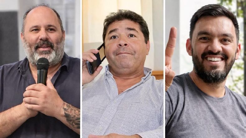 Los tres peronistas que competirán en la interna de Neuquén. | LM Neuquen Los tres peronistas que competirán en la interna de Neuquén.