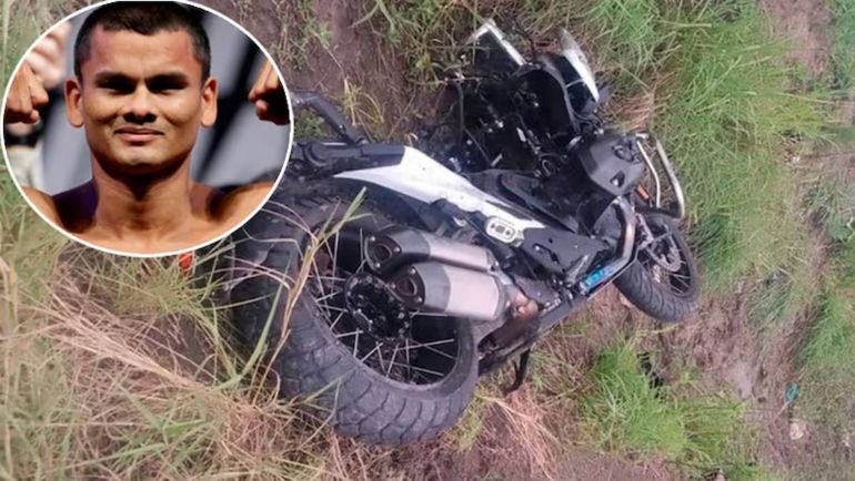 El Chino Maidana sufrió un accidente en moto en Santa Fe