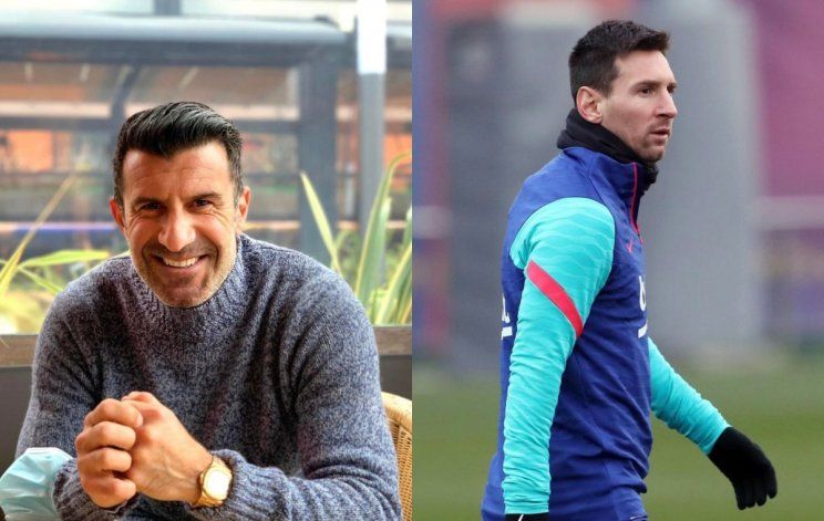 Insólito: el pesetero Figo se queja de lo que gana Messi