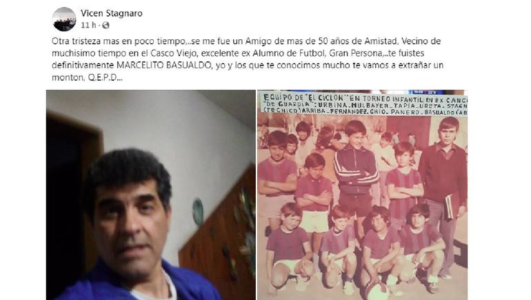 Vicente Stagnaro, un vecino, pionero y recopilador de historias de Centenario, recordó a Marcelo Basualdo. Vicente Stagnaro, un vecino, pionero y recopilador de historias de Centenario, recordó a Marcelo Basualdo.