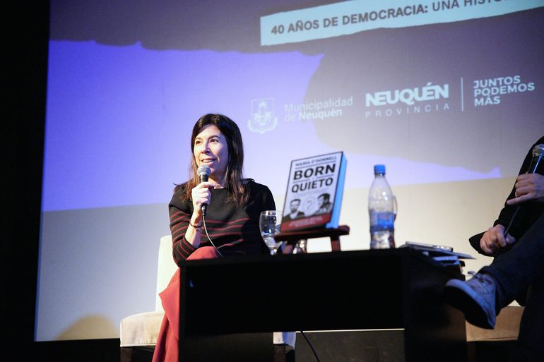 María O'Donnell presentó este sábado en la décima Feria Internacional del Libro de Neuquén su libro María O'Donnell presentó este sábado en la décima Feria Internacional del Libro de Neuquén su libro