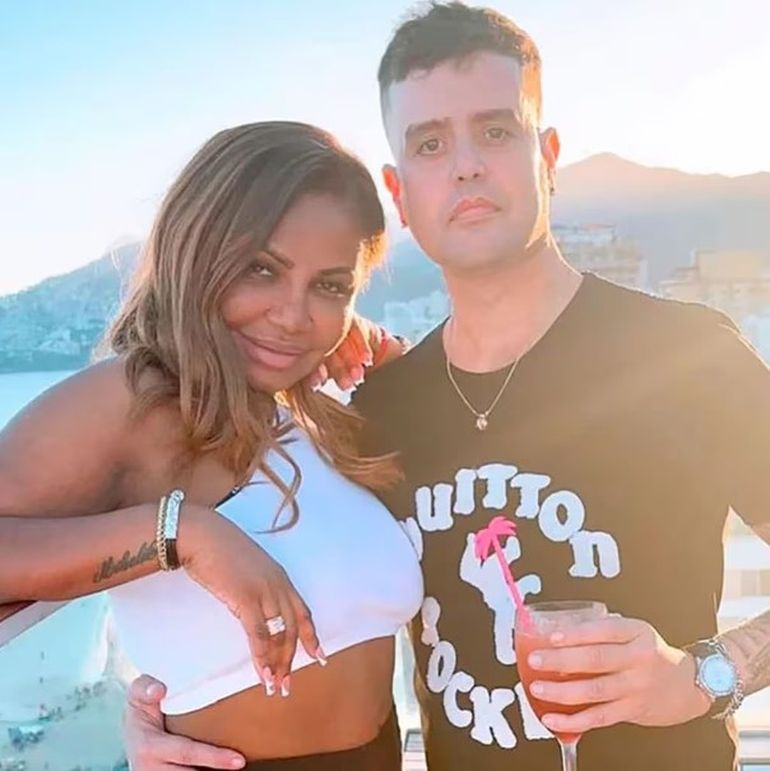 Carlos Nair con su ex novia, la colombiana Prinelis Primera. Carlos Nair con su ex novia, la colombiana Prinelis Primera.