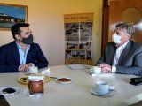 Martínez y Ziliotto durante el encuentro que mantuvieron en Casa de Piedra.&nbsp;