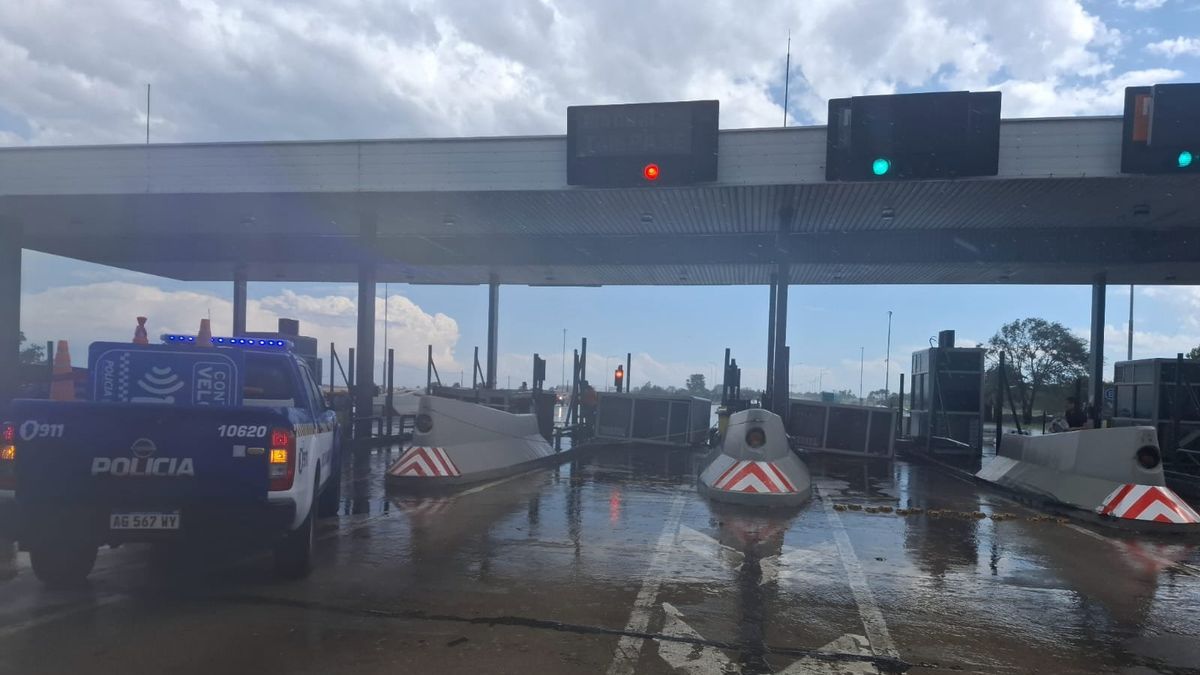La cabina de telepeaje en la que falleció el trabajador.