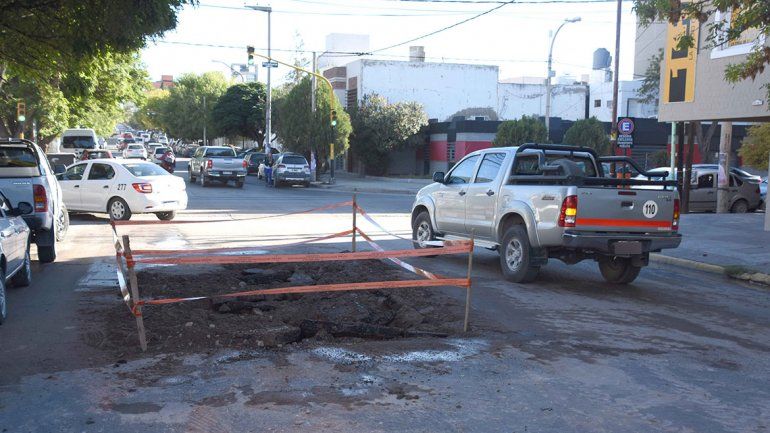 Un arreglo del EPAS complicó el tránsito en el centro