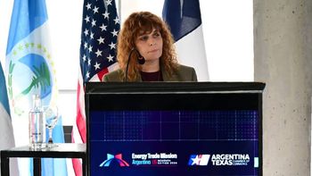 María Pasqualini en el encuentro con empreario locales y extranjeros. María Pasqualini en el encuentro con empreario locales y extranjeros.