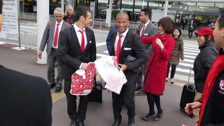 El plantel de River ya llegó a Japón